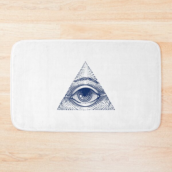 Item preview, Navy Blue Vintage Eye of Providence Design designed and sold by pattern-archive.