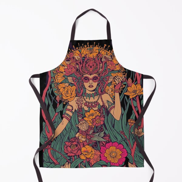 Item preview, Floral Goddess Illustration: Psychedelic Botanical Art designed and sold by Mythical Entanglement.