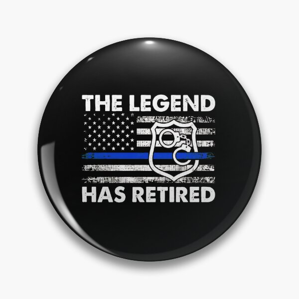 Item preview, Legend Retired Police Officer American Flag Badge Design designed and sold by shalazndansby.