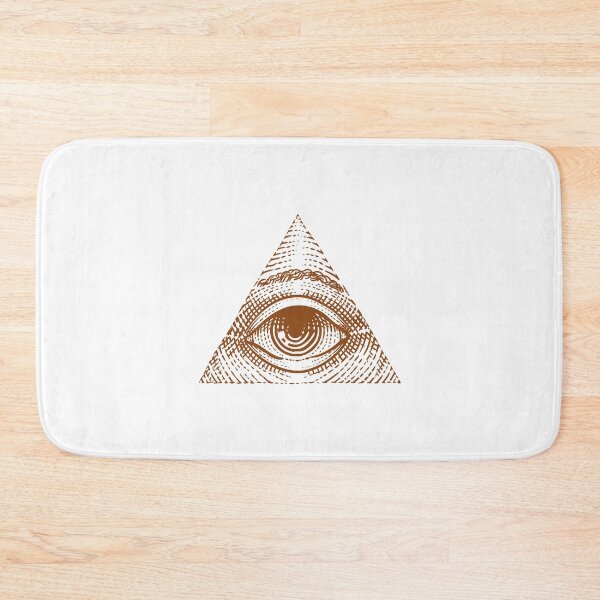 Item preview, Brown Vintage Eye of Providence Design designed and sold by pattern-archive.