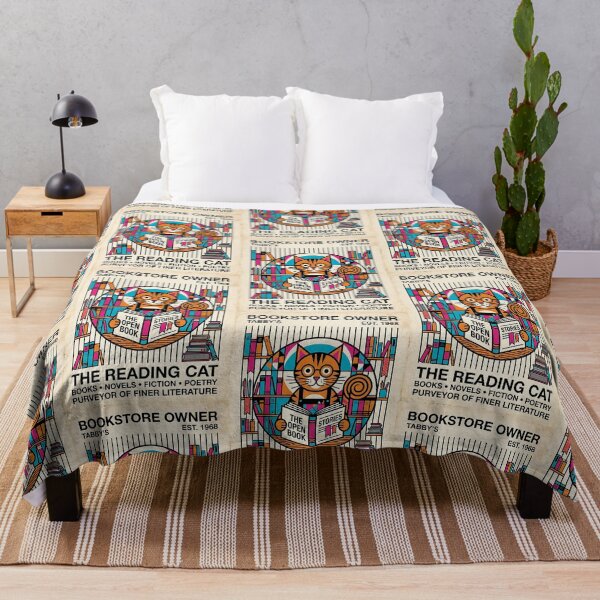 Item preview, Orange Tabby Bookstore designed and sold by PictoVibe.