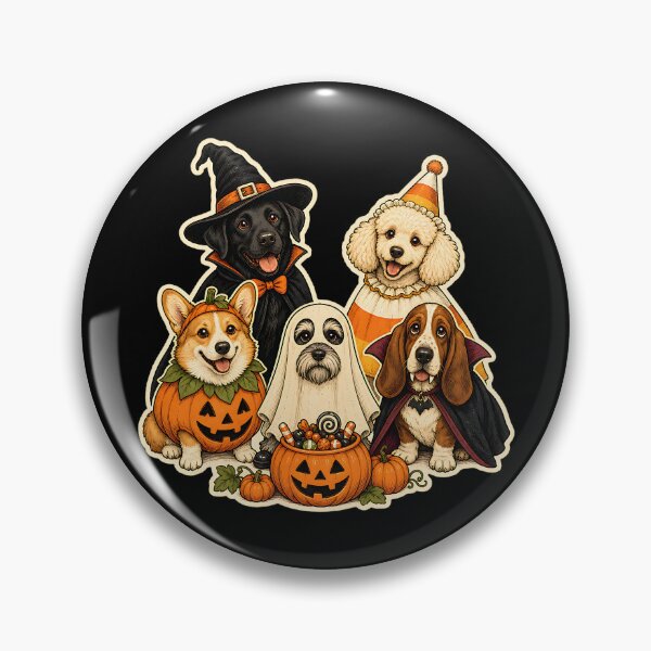 Item preview, Cute Halloween Dogs in Costumes - Spooky Trick or Treat Pets designed and sold by Graphic Vibe Designs.