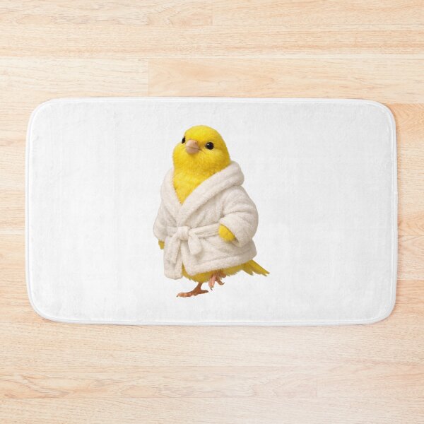 Item preview, Cosy Yellow Canary Bathrobe designed and sold by Sillytoe.