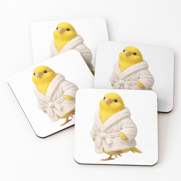 Item preview, Cosy Yellow Canary Bathrobe designed and sold by Sillytoe.