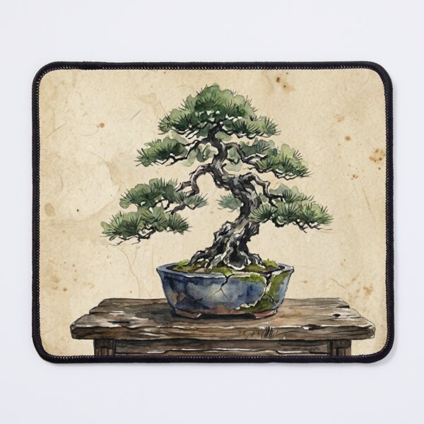 Item preview, Watercolor Bonsai Art Print - Soft Japanese Painting designed and sold by Purrfecta.