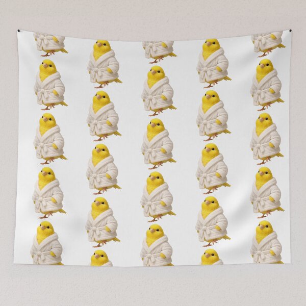Item preview, Cosy Yellow Canary Bathrobe designed and sold by Sillytoe.