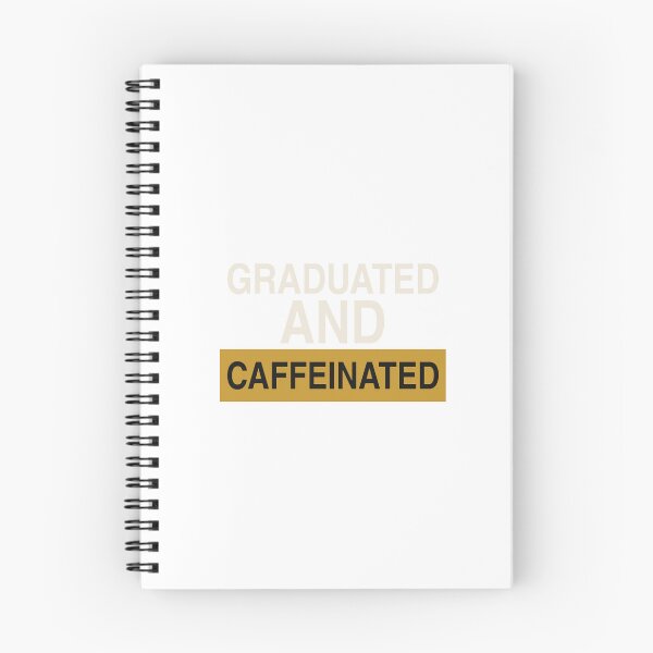 Item preview, Graduated and Caffeinated - Funny Grad designed and sold by KLIFT.