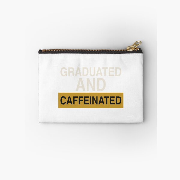 Item preview, Graduated and Caffeinated - Funny Grad designed and sold by KLIFT.