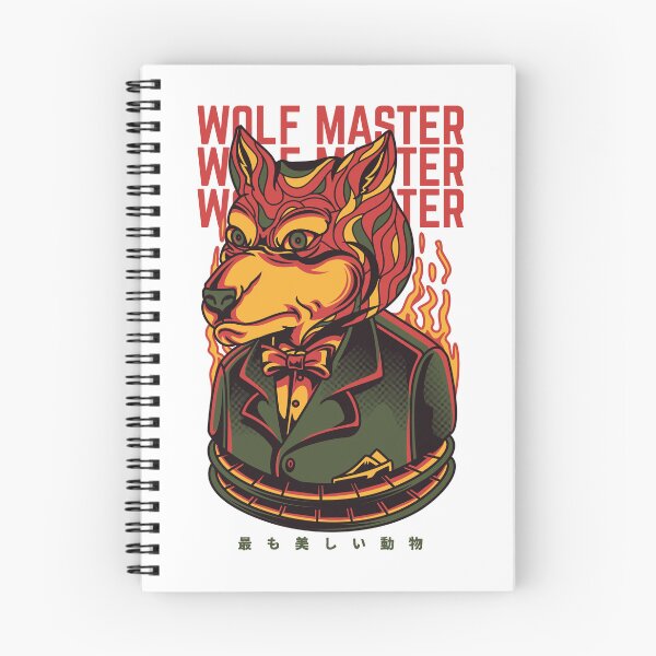 Item preview, Wolf Master Cool Yellow Wolf Cartoon designed and sold by GraphiQTees.