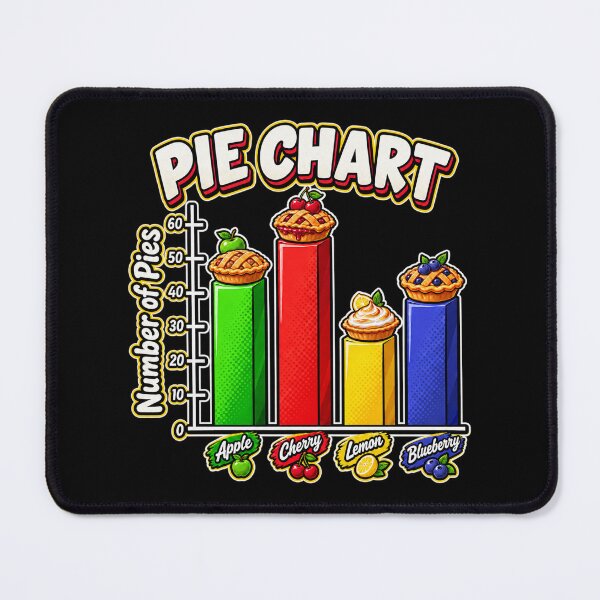 Item preview, Pie Chart – Funny Math Bar Graph Pie Pun designed and sold by Numerous-Niches.