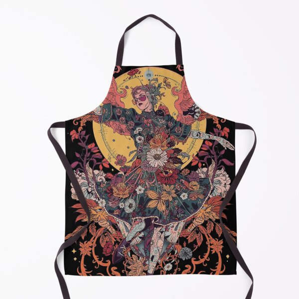 Item preview, Ornate Floral Halo: Dark Angel Botanical Illustration designed and sold by Mythical Entanglement.