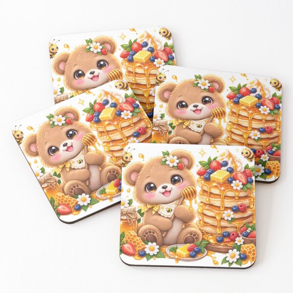 Item preview, Honey Bear Pancake Berry Breakfast designed and sold by jgvisualarts.