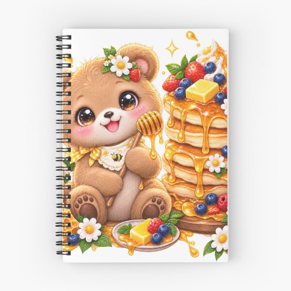 Item preview, Honey Bear Pancake Berry Breakfast designed and sold by jgvisualarts.