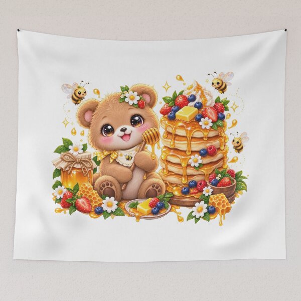 Item preview, Honey Bear Pancake Berry Breakfast designed and sold by jgvisualarts.