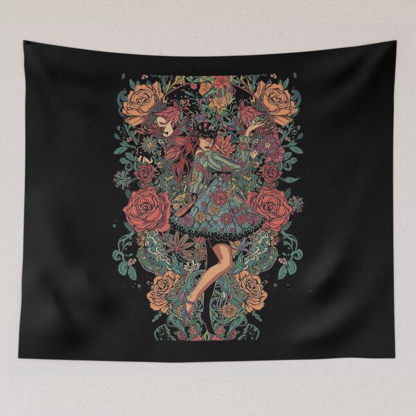 Item preview, Floral Enchantress: Art Nouveau Botanical Witch designed and sold by  Mythical Entanglement.