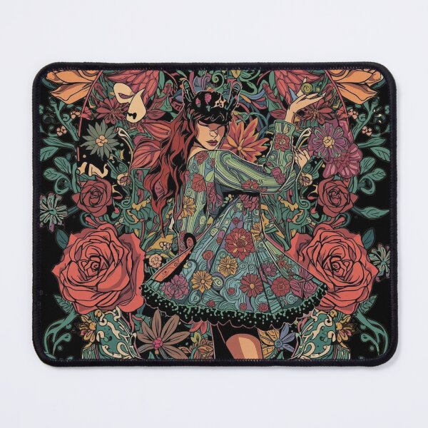 Item preview, Floral Enchantress: Art Nouveau Botanical Witch designed and sold by Mythical Entanglement.