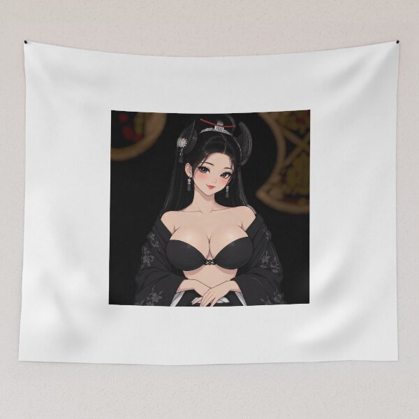 Item preview, Dark Horned Demon Girl Anime Art designed and sold by EgoSovereign.