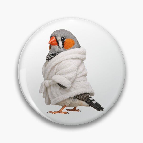 Item preview, Cosy Zebra Finch Bathrobe designed and sold by Sillytoe.