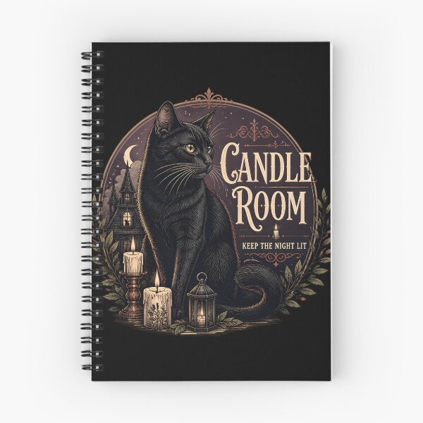 Item preview, Candle Room Black Cat Halloween Gothic Engraving designed and sold by KristenosNehk.