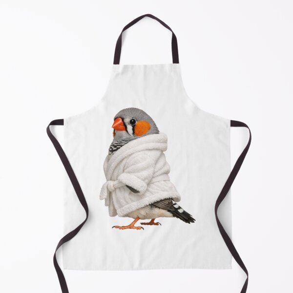 Item preview, Cosy Zebra Finch Bathrobe designed and sold by Sillytoe.