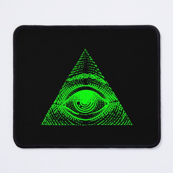 Item preview, Lime Vintage Eye of Providence Design designed and sold by pattern-archive.