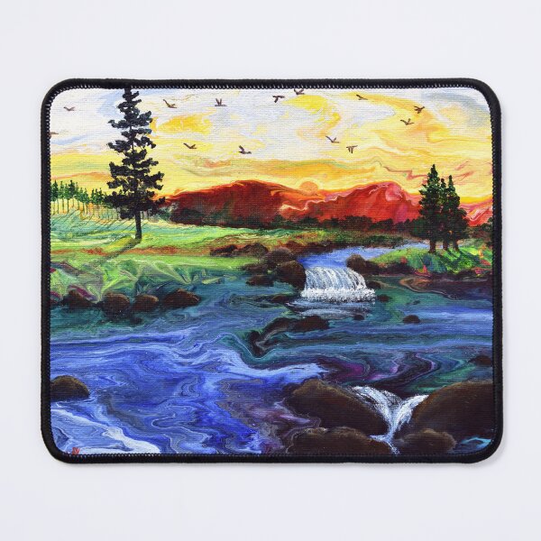 Item preview, Sun Setting Over Flowing Water designed and sold by BreezyZen.