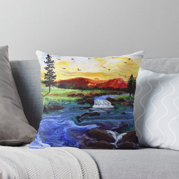 Item preview, Sun Setting Over Flowing Water designed and sold by BreezyZen.