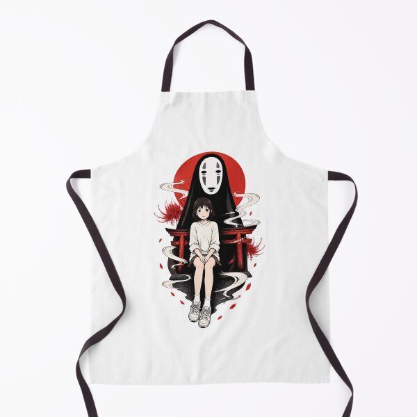 Item preview, Cute Anime Girl And Shadow Spirit Masked Ghost Aesthetic - Vintage Japanese Anime Art | ⭐⭐⭐⭐⭐ designed and sold by tracktech.