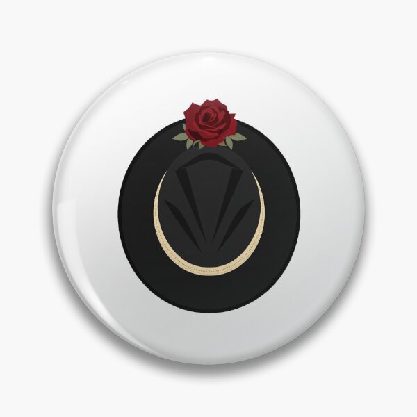 Item preview, Sombrero Fedora Rose de Wes Anderson - Negro Minimalista designed and sold by kanjxtan.