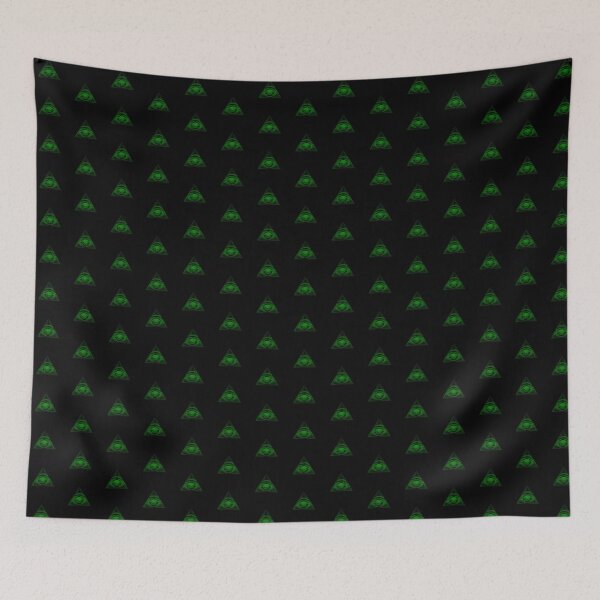 Item preview, Green Vintage Eye of Providence Design designed and sold by pattern-archive.
