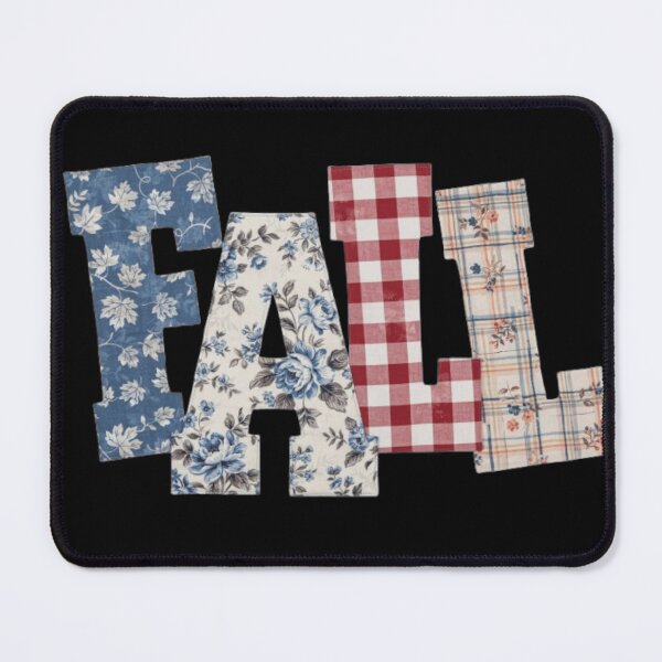 Item preview, Fall Gingham Floral Letteringx, Vintage Autumn Farmhouse designed and sold by Zizo-DR44.