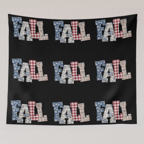 Item preview, Fall Gingham Floral Letteringx, Vintage Autumn Farmhouse designed and sold by Zizo-DR44.