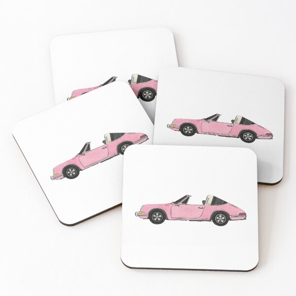 Item preview, pink sports car top down convertible LA malibu chic designed and sold by bunnylover4life.