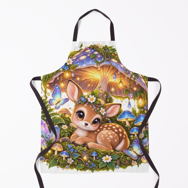 Item preview, Enchanted Fawn Mushroom Forest Magic designed and sold by jgvisualarts.