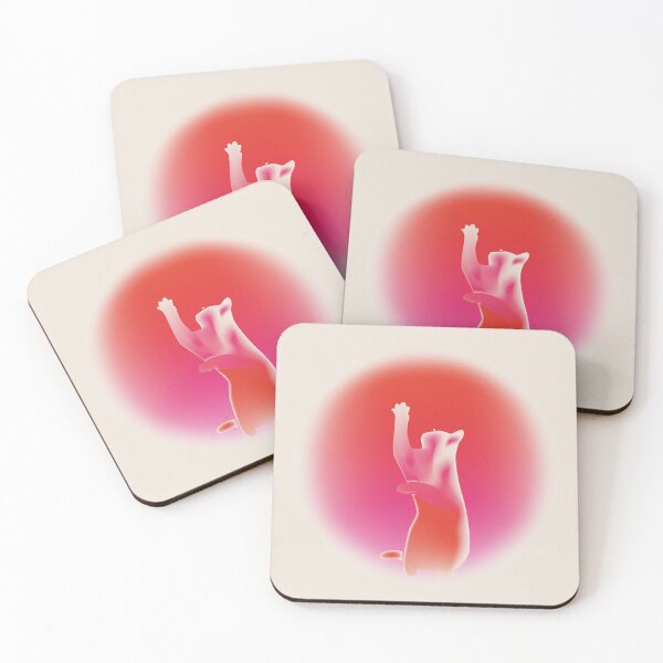 Item preview, Reaching Aura Cat Red Gradient Mystic Poster designed and sold by Yaiart.