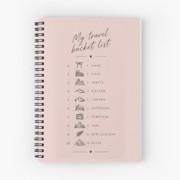 Item preview, My Travel Bucket List – World Destinations Design designed and sold by KWW SHOP.