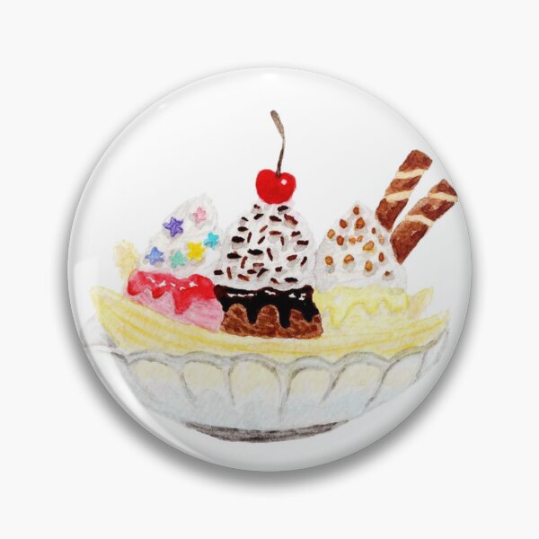 Artikelvorschau, süße Leckerei, Dessert, Bananeneisbecher, lecker, Streusel, Kirsche, niedlich entworfen und verkauft von bunnylover4life.