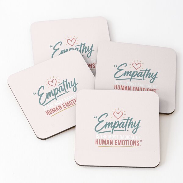 Item preview, Empathy Human Emotions Minimalist Heart Quote designed and sold by ChuyenSuperx.