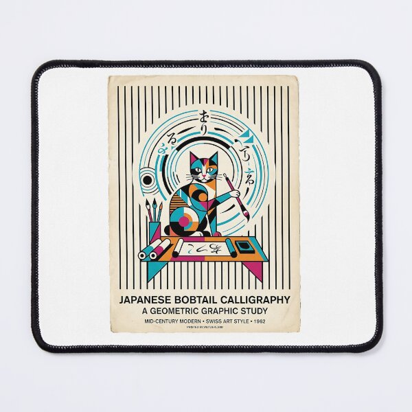 Item preview, Japanese Bobtail Calligrapher designed and sold by PictoVibe.