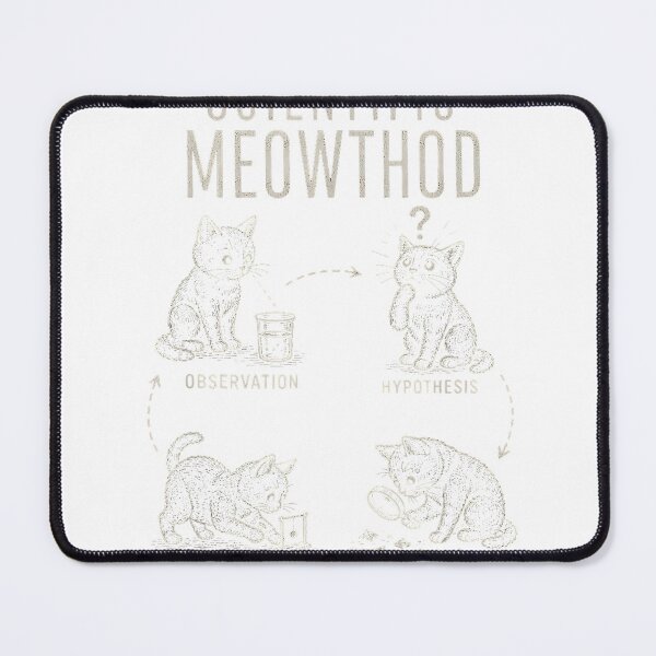 Item preview, Scientific Meowthod Funny Science Cat Teacher Student Retro T-Shirt designed and sold by KTY-NUSS.