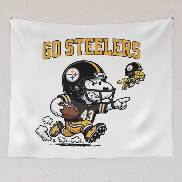 Item preview, Snoopy Go Steelers Football Fan Art  designed and sold by CaneufeyCip.