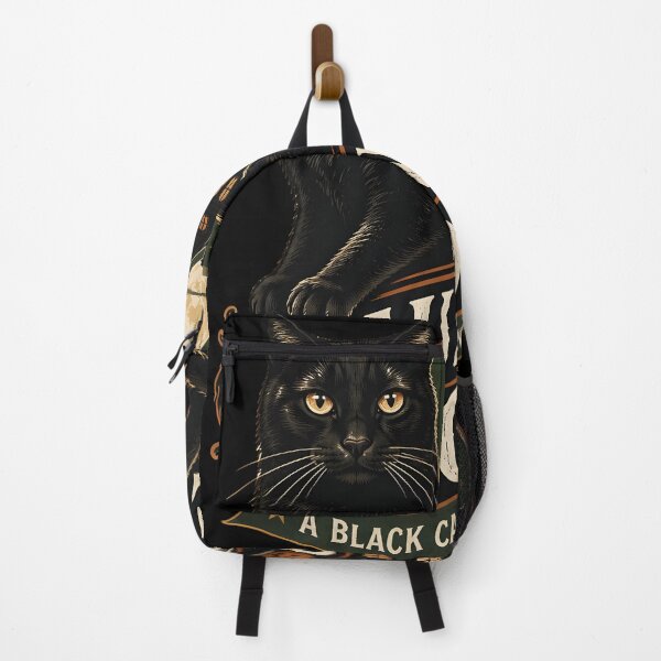 Item preview, Haunted Home Black Cat Halloween Retro Screen Print designed and sold by KristenosNehk.
