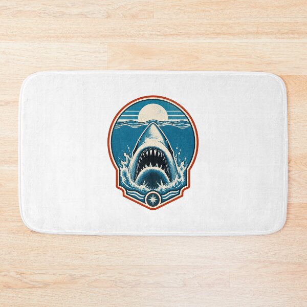 Item preview, Retro Great White Shark Jaws Ocean Predator Artwork - Vintage Deep Sea Marine Life Graphic | Best Gift designed and sold by dino-saur.