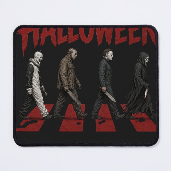 Item preview, Halloween Tshirts Michael Myers Jason Voorhees Ghost Face Art The Clown Vintage Horror Walking Road Retro designed and sold by Hydlaaksmndriss.