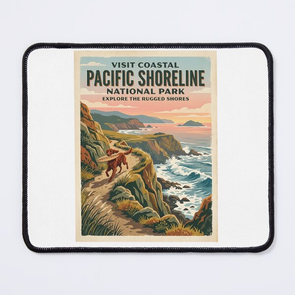 Item preview, Irish Setter Coastal Surfer designed and sold by PictoVibe.