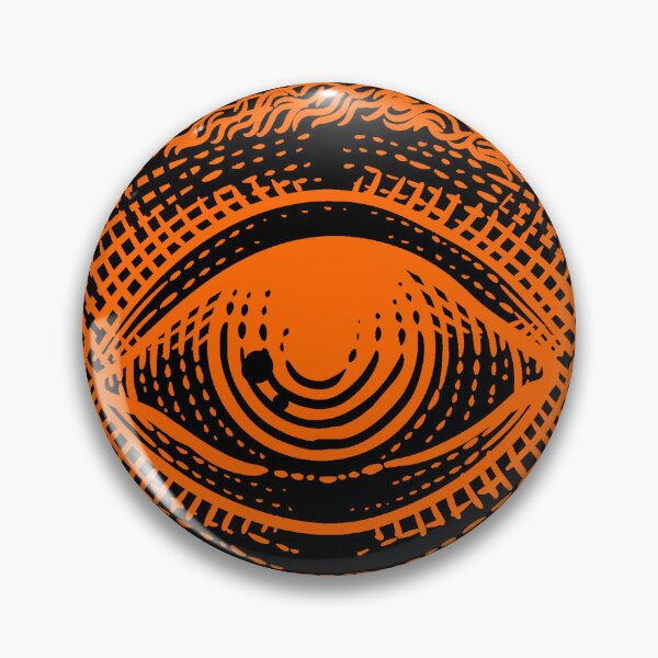 Item preview, Orange Vintage Eye of Providence Design designed and sold by pattern-archive.