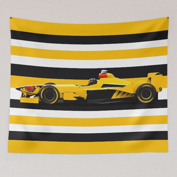 Item preview, #9 Damon Hill 1998 Yellow Race Car  designed and sold by PitWallArt.