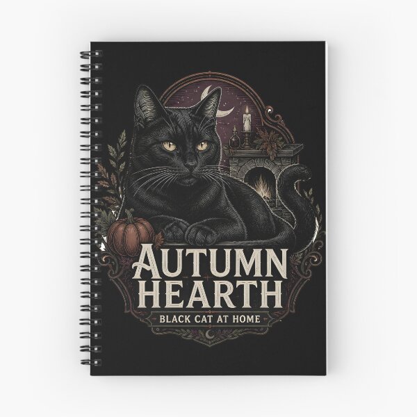 Item preview, Autumn Hearth Black Cat Halloween Gothic Engraving designed and sold by KristenosNehk.