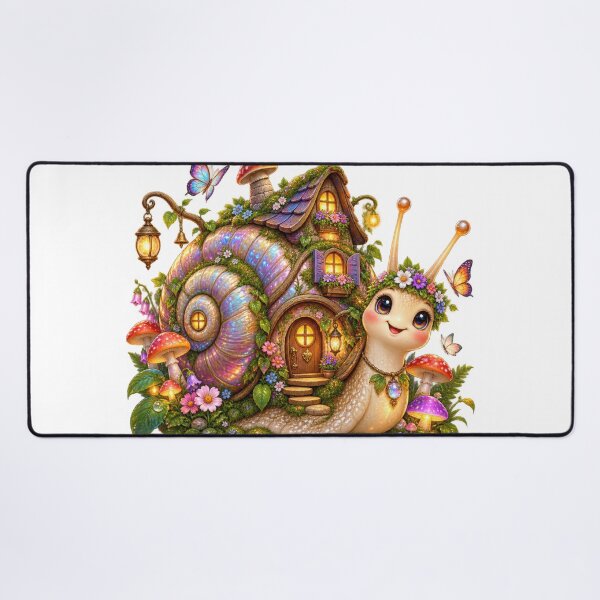 Item preview, Whimsical Snail Cottage House Garden designed and sold by jgvisualarts.