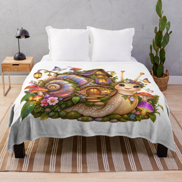 Item preview, Whimsical Snail Cottage House Garden designed and sold by jgvisualarts.